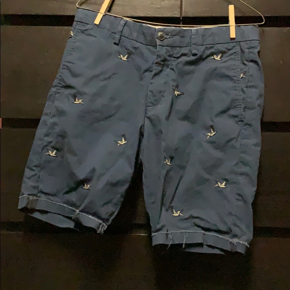 Dockers ‘Embroidered Crane’ Shorts Men’s 31 Blue
